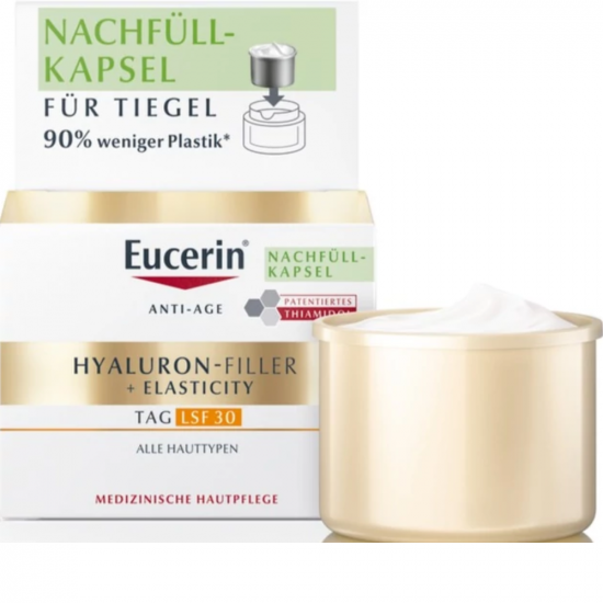 EUCERIN HYALURON-FILLER+ELASTICITY NAPPALI KRÉM SPF 30 ÖKO UTÁNTÖLTŐ - 50ML EUCERIN HYALURON-FILLER+ELASTICITY NAPPALI KRÉM SPF 30 ÖKO UTÁNTÖLTŐ - 50ML